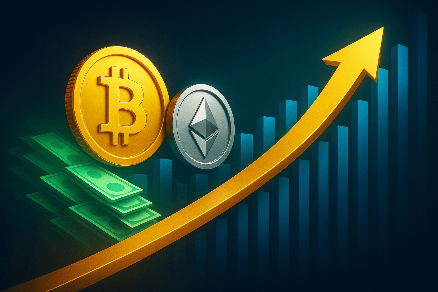 US Spot Crypto ETFs Record Inflows Led by Bitcoin and Ethereum