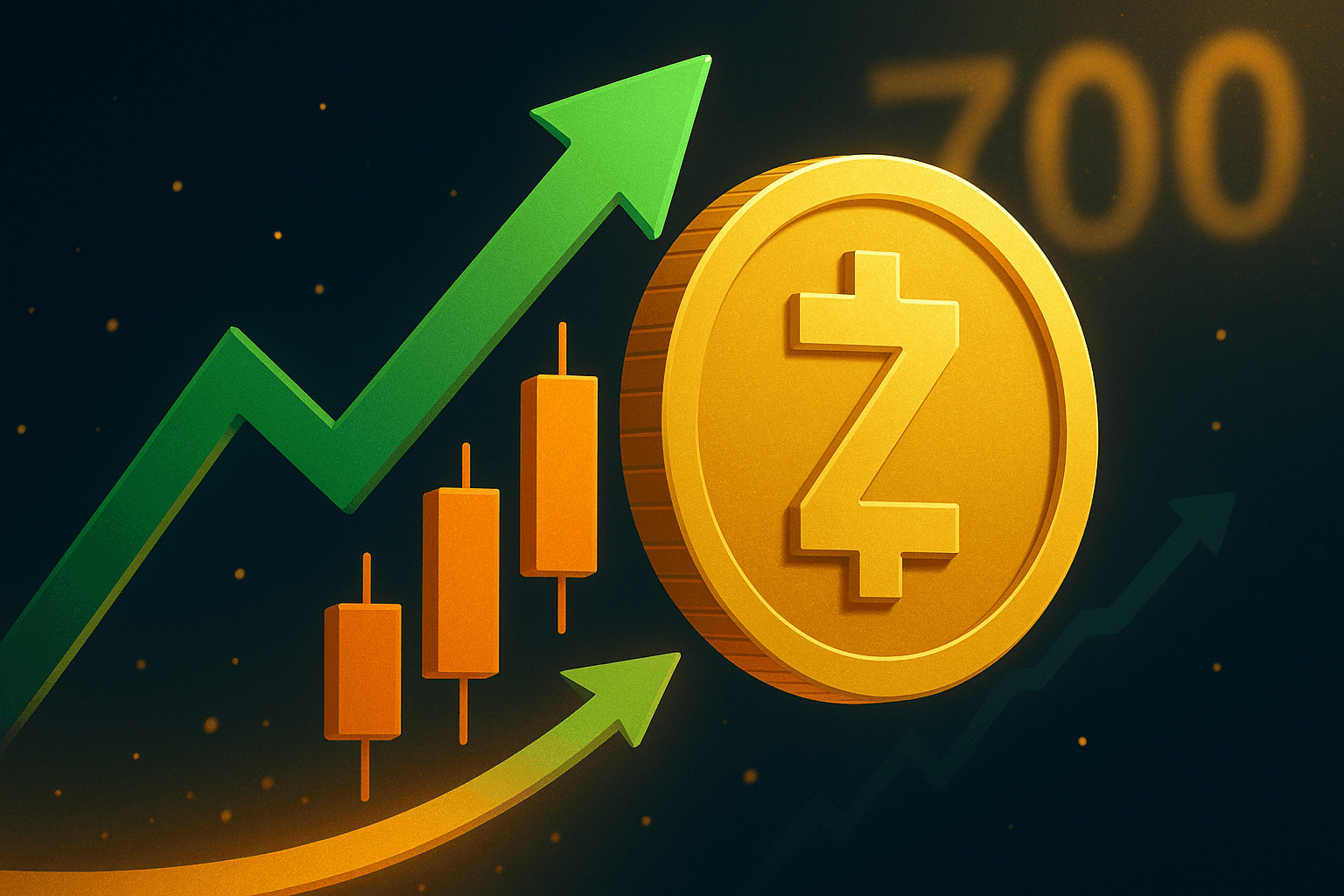 Zcash Surges Over 30%, Briefly Exceeds 700 USDT