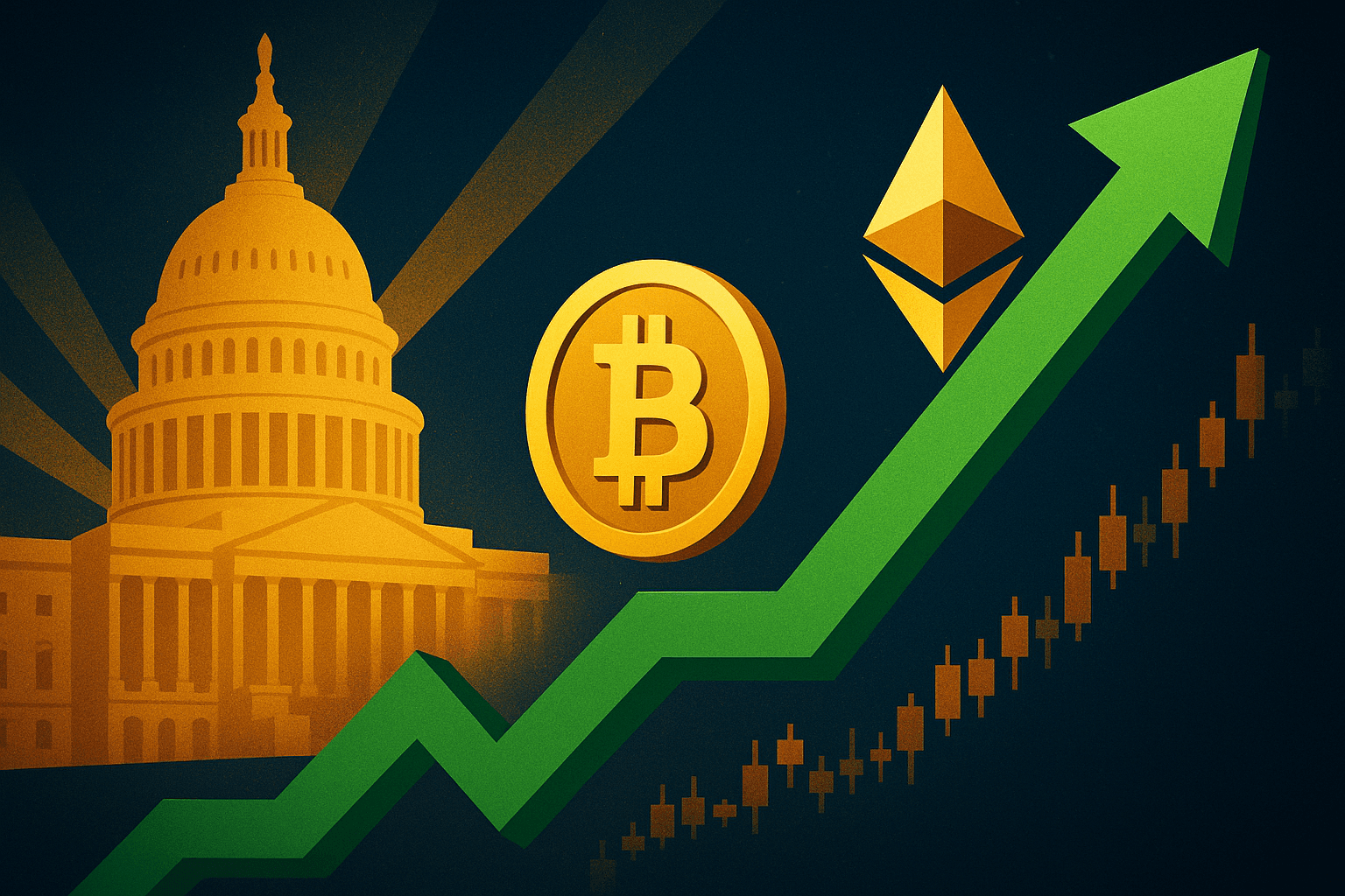 US Senate Funding Extension Lifts Bitcoin Above $105,000 and Ethereum Past $3,600