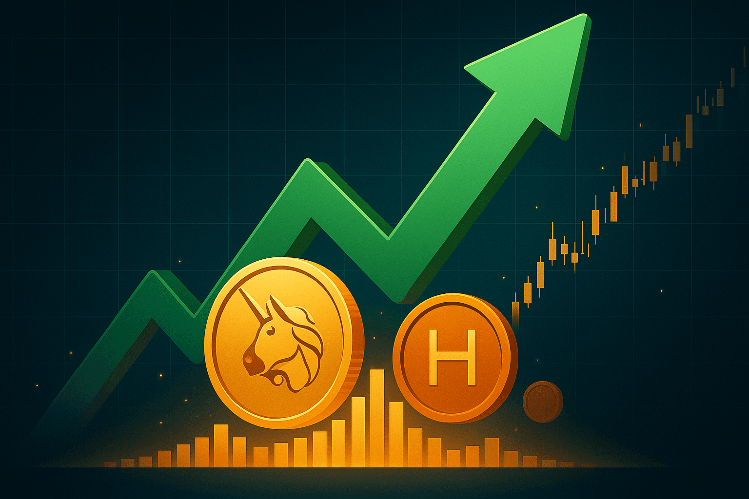 CoinDesk 20 Index Jumps 4.7% as UNI and HBAR Lead Gains