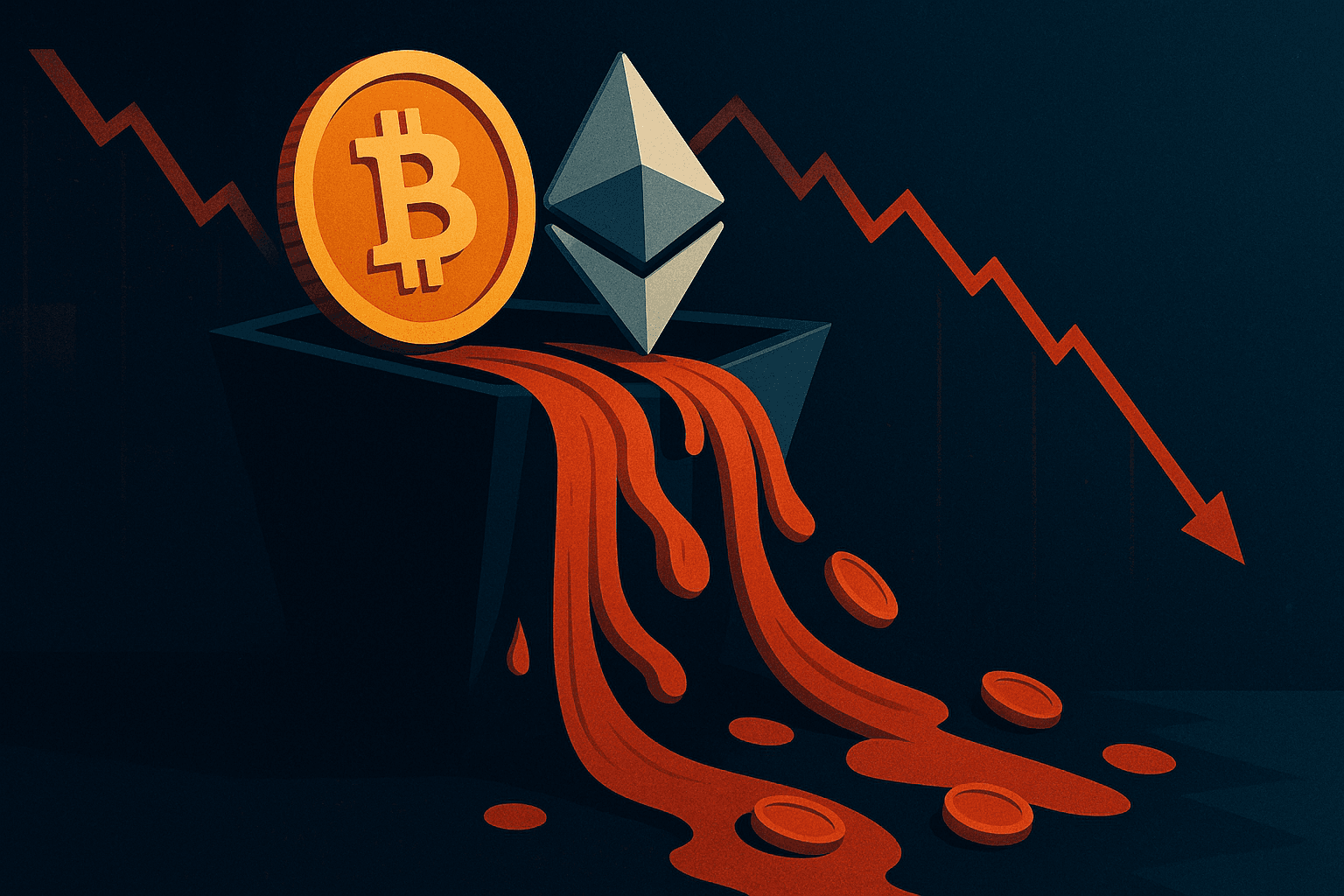 Bitcoin and Ethereum Funds Lose $1.17 Billion Amid Fading Rate Cut Expectations