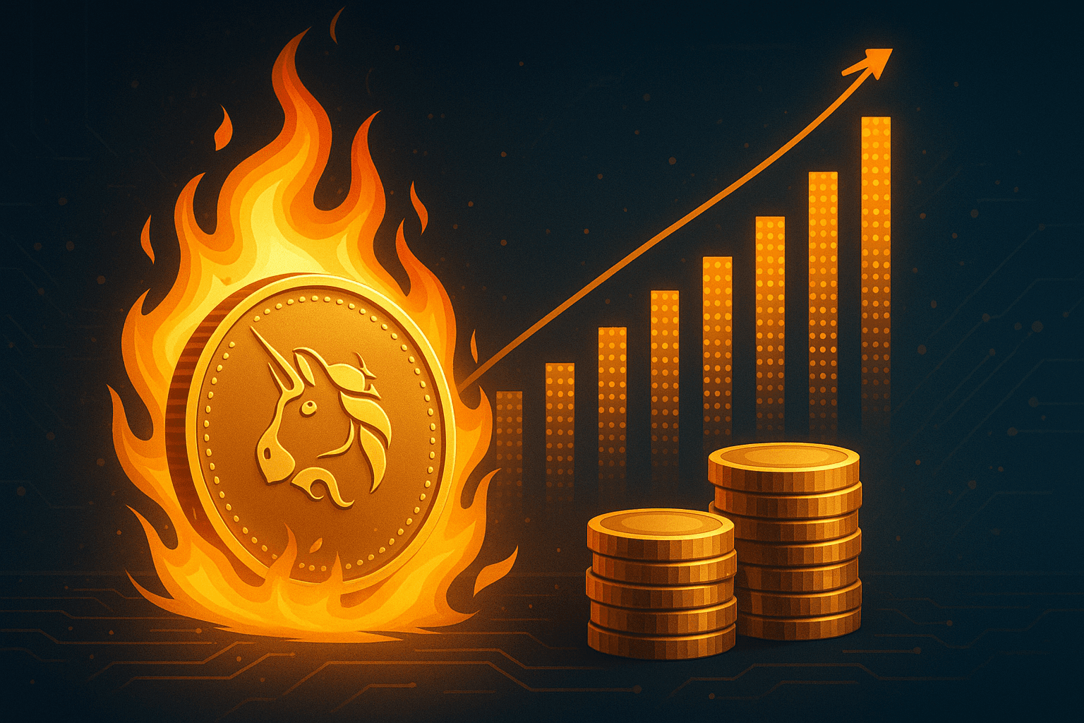 ユニスワップ、年間4億6000万ドルのUNIバーンを計画しプロトコル手数料を導入