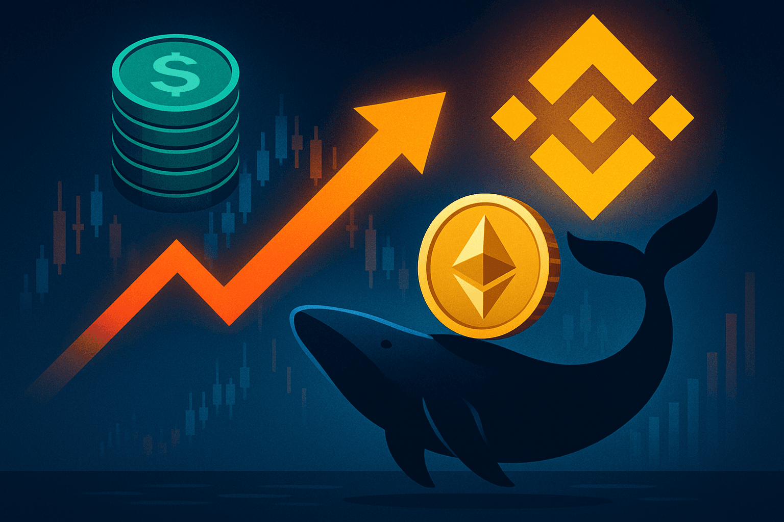 Whale Shifts $41.2M USDC to Binance After Closing ETH Longs