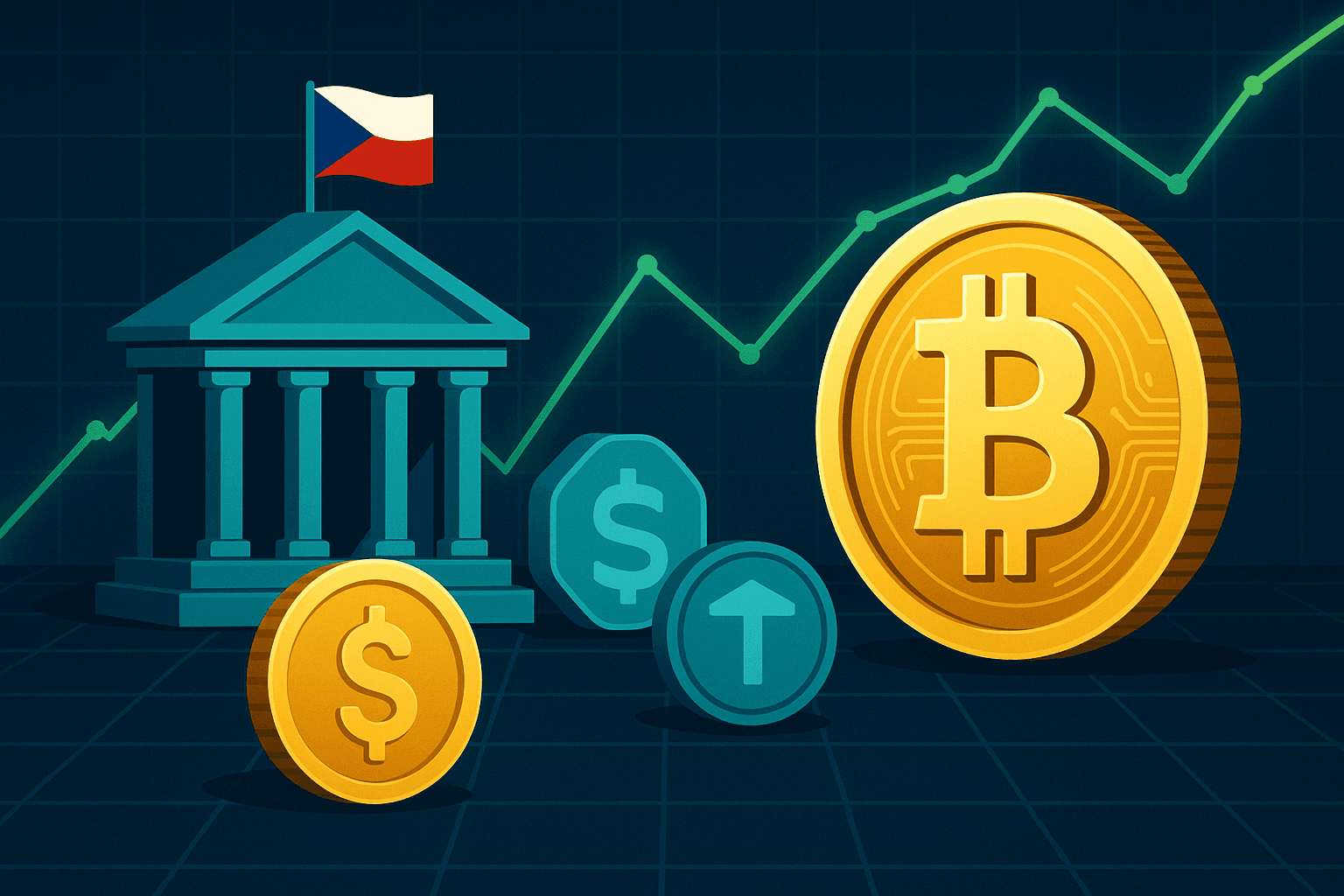 Czech National Bank Initiates $1M Digital Asset Test Portfolio Including Bitcoin