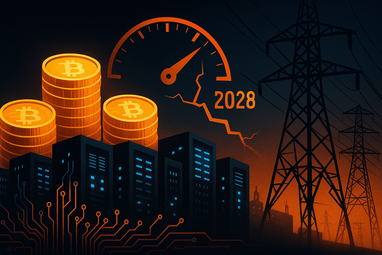 美国数据中心到2028年将面临巨大电力短缺