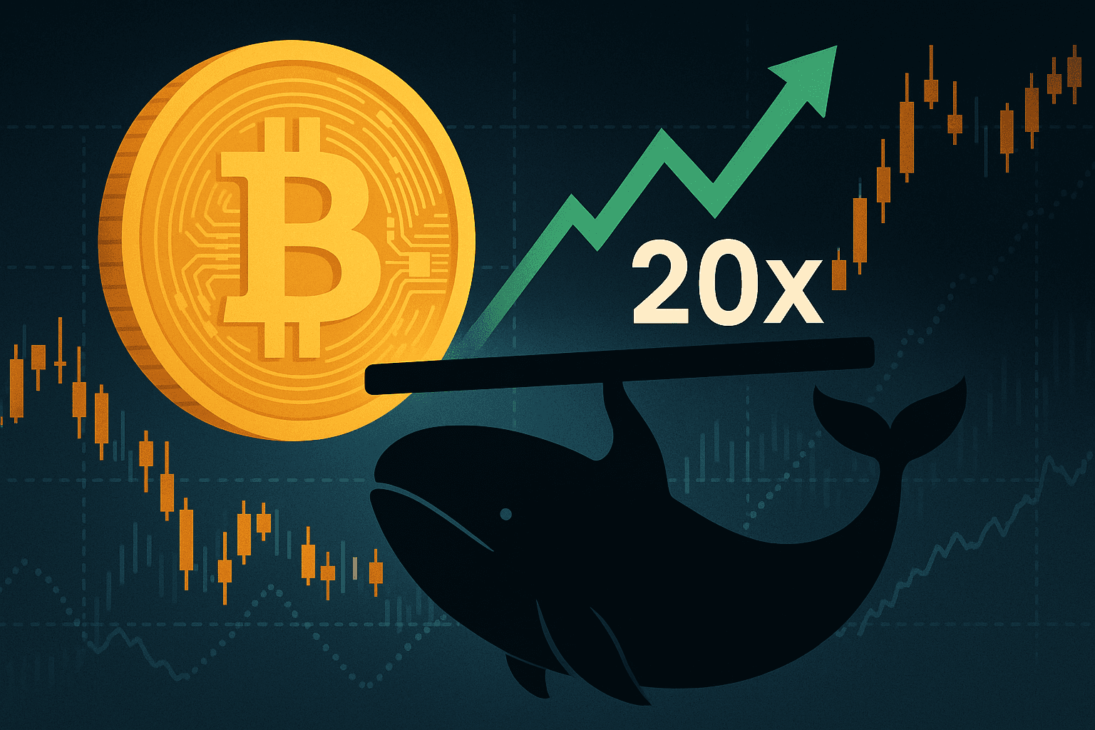 Whale Address Opens $19.22M Bitcoin Long Position With 20x Leverage