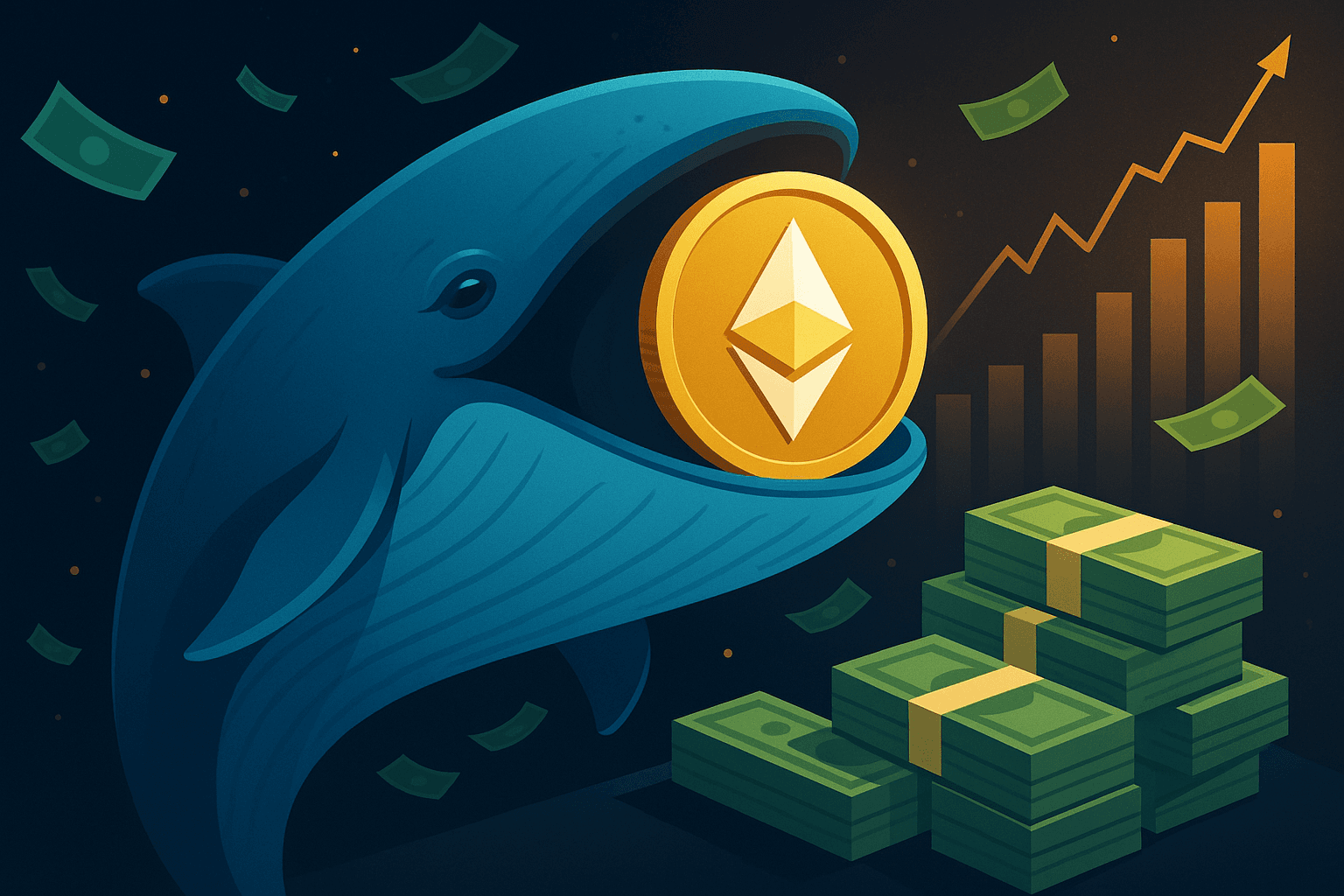 ETH Whale Resurfaces, Buys 7,318 ETH After 3-Month Hiatus