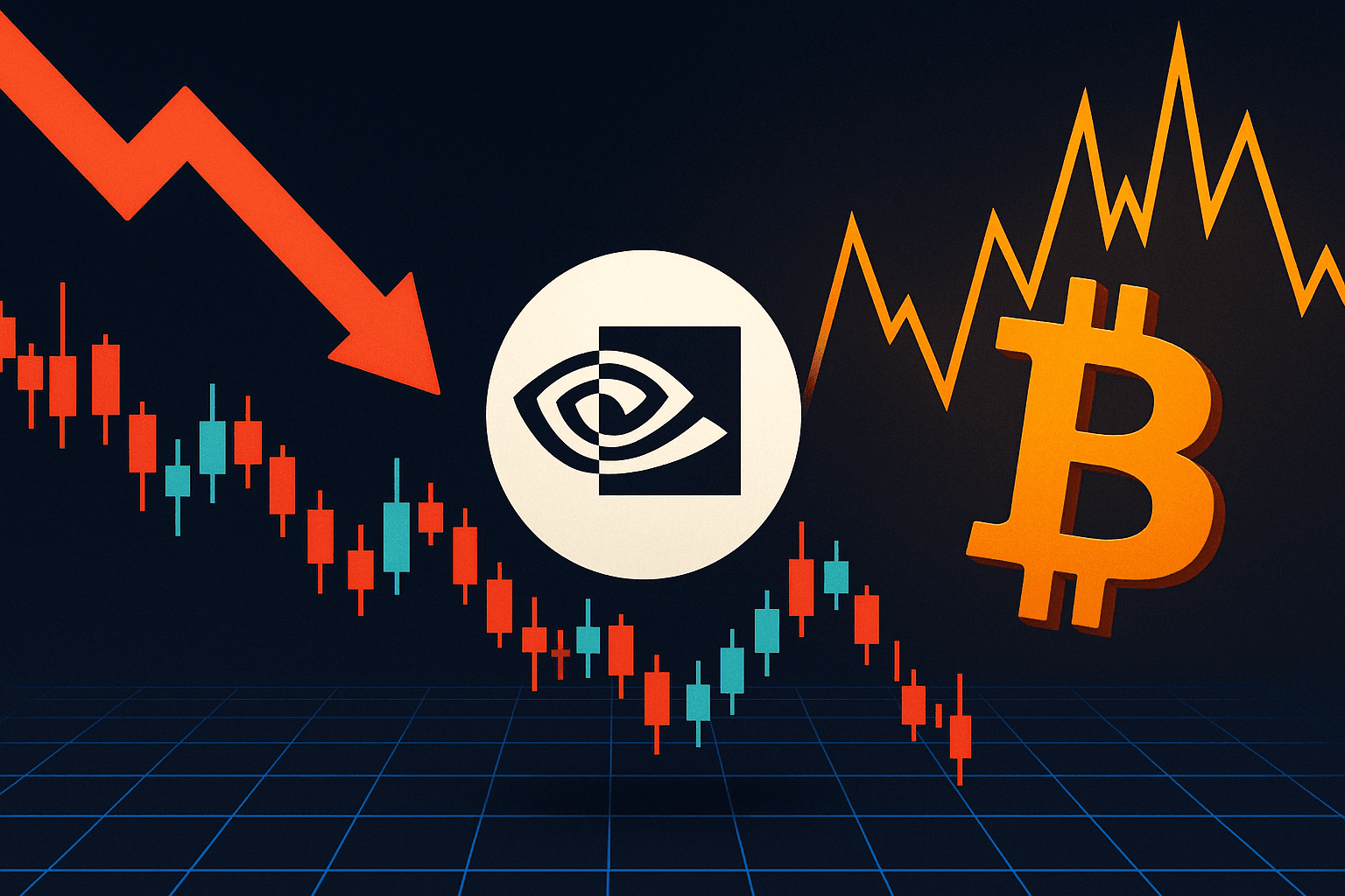 Dow Falls 500 Points as Volatility Index Jumps Before Nvidia Earnings