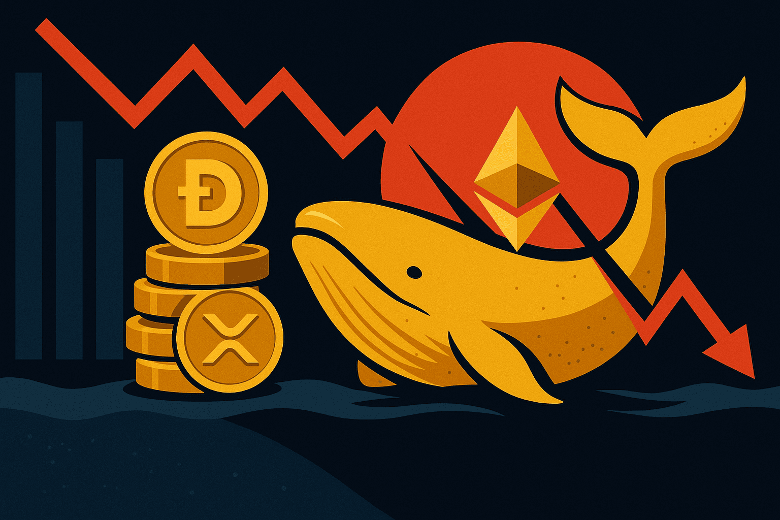 Whale 'CZ Counterparty' Holds $261M in ETH, XRP, and DOGE Longs Amid Losses