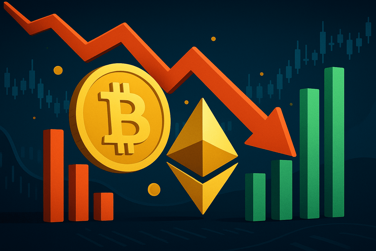 Bitcoin and Ethereum Prices Fall Amid Liquidations, ETFs See Strong Inflows