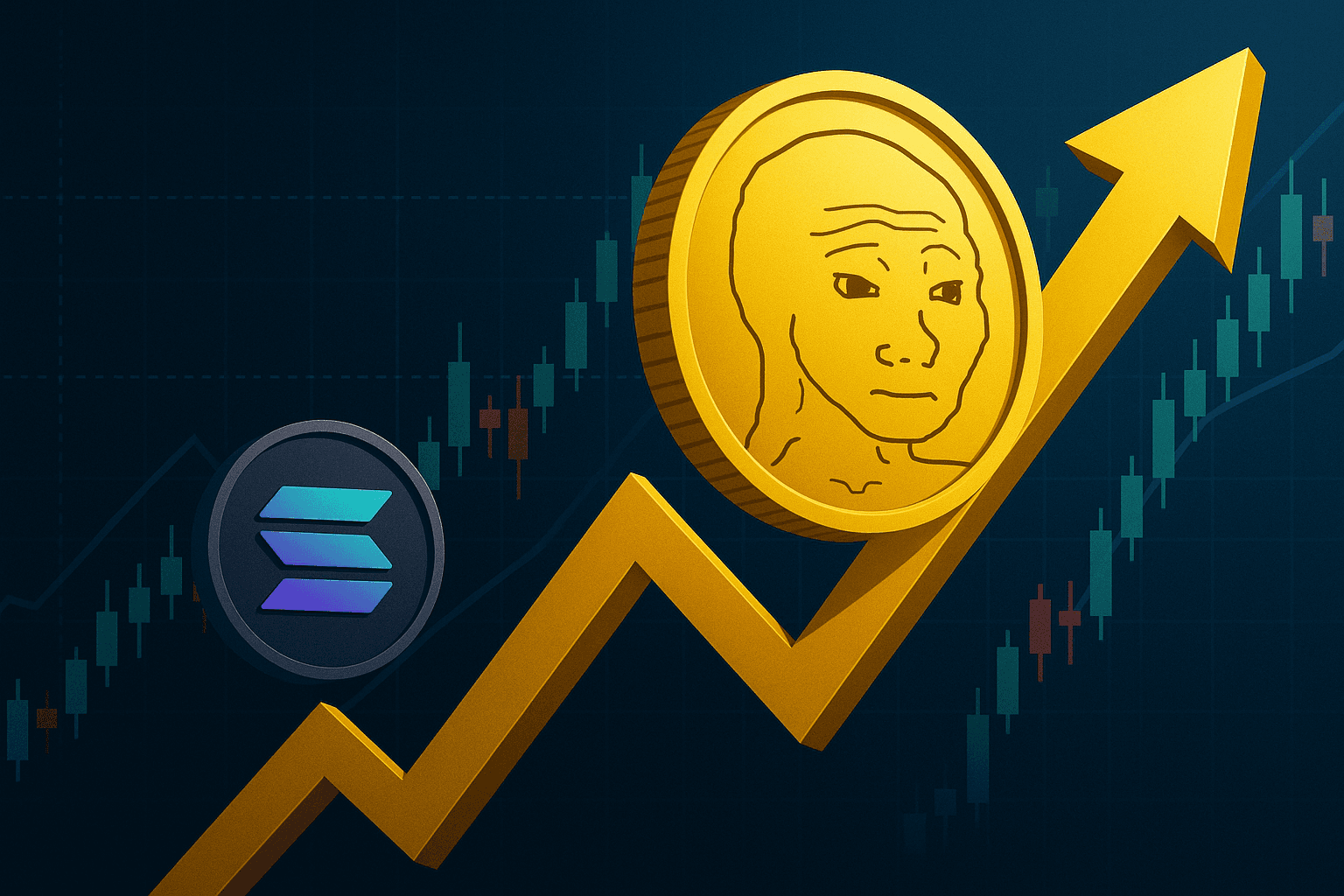 Solana-Based Meme Token WOJAK Surges Nearly 91% in 24 Hours