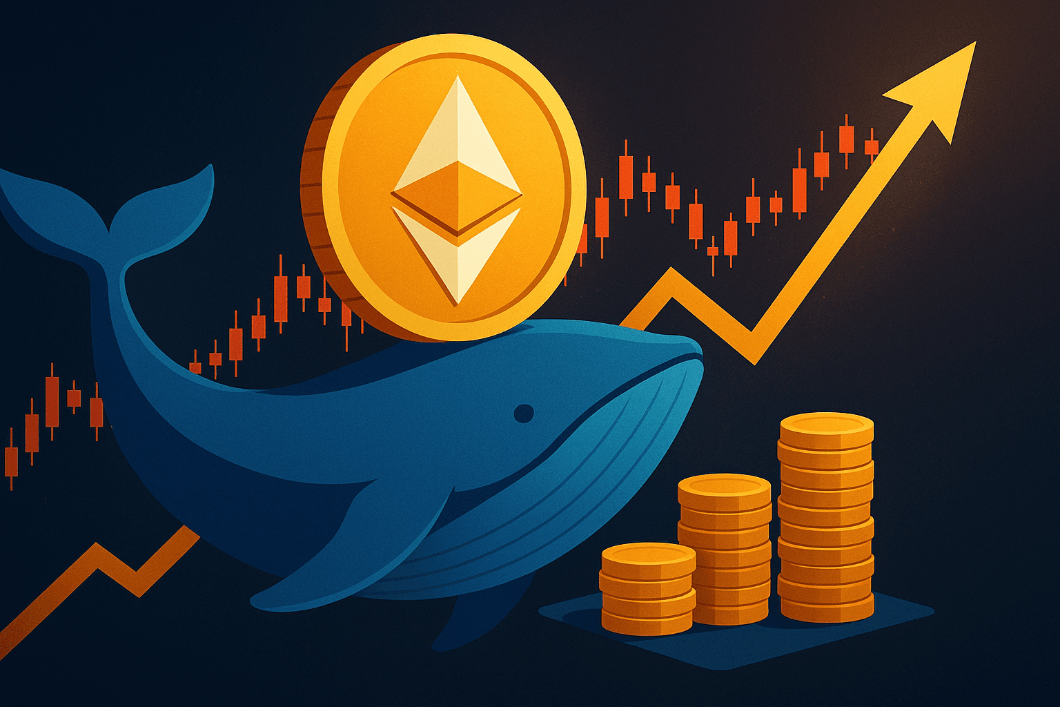 クジラが77,000 ETHを引き出し、2,347万ドルの含み益を確保