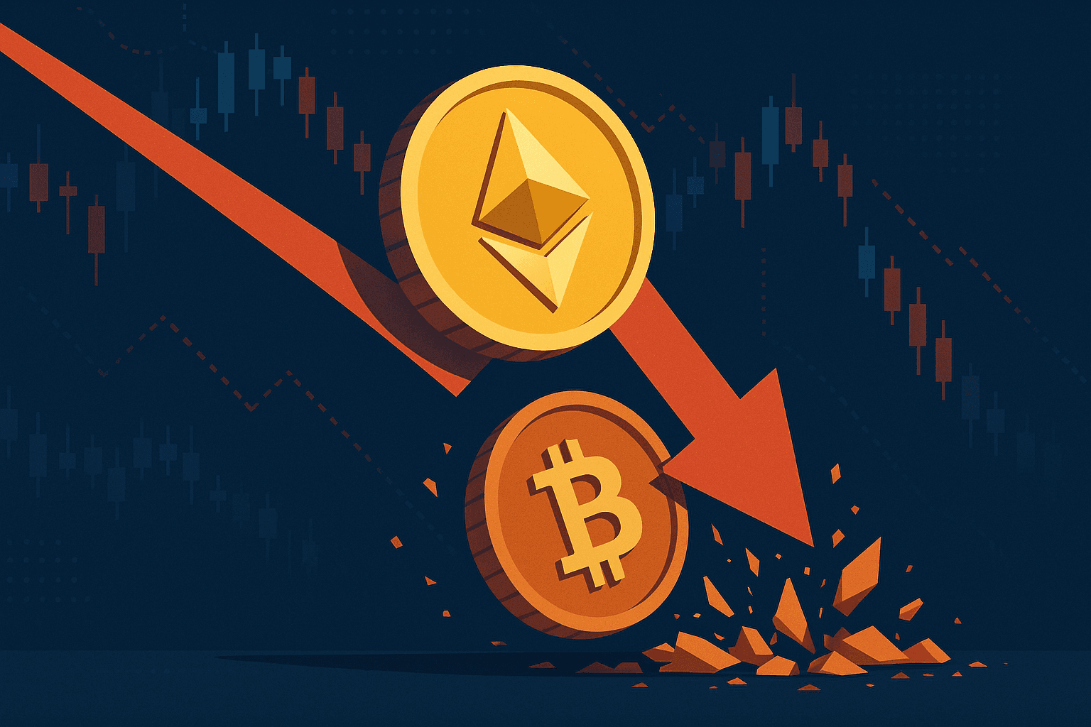 仮想通貨クジラが4500万ドルのBTC売却で1080万ドルの損失