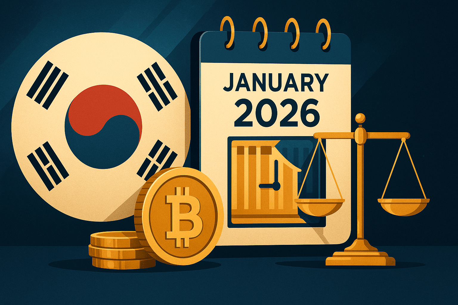 韓国、新デジタル資産法の2026年1月期限が迫る