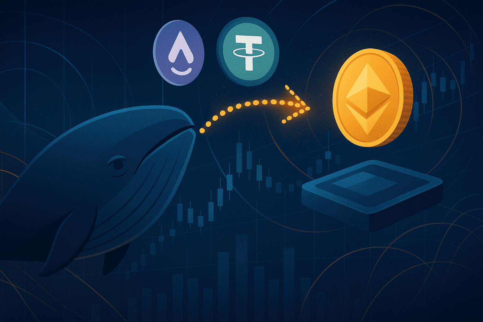 Whale Moves $220M USDT to Binance from Aave, Holds $500M in On-Chain Assets