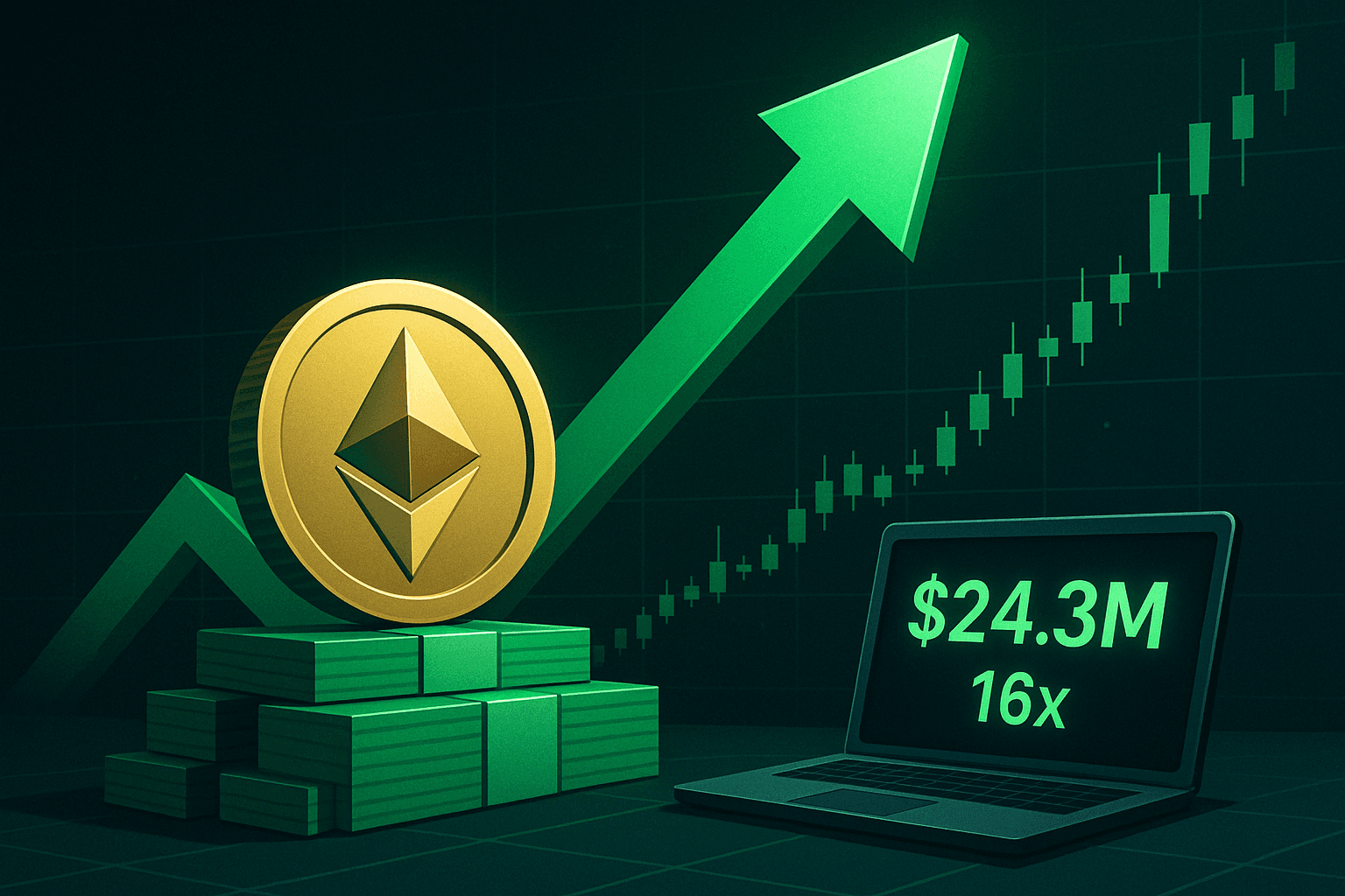 Trader Opens $67M Ethereum Long Position With 10x Leverage