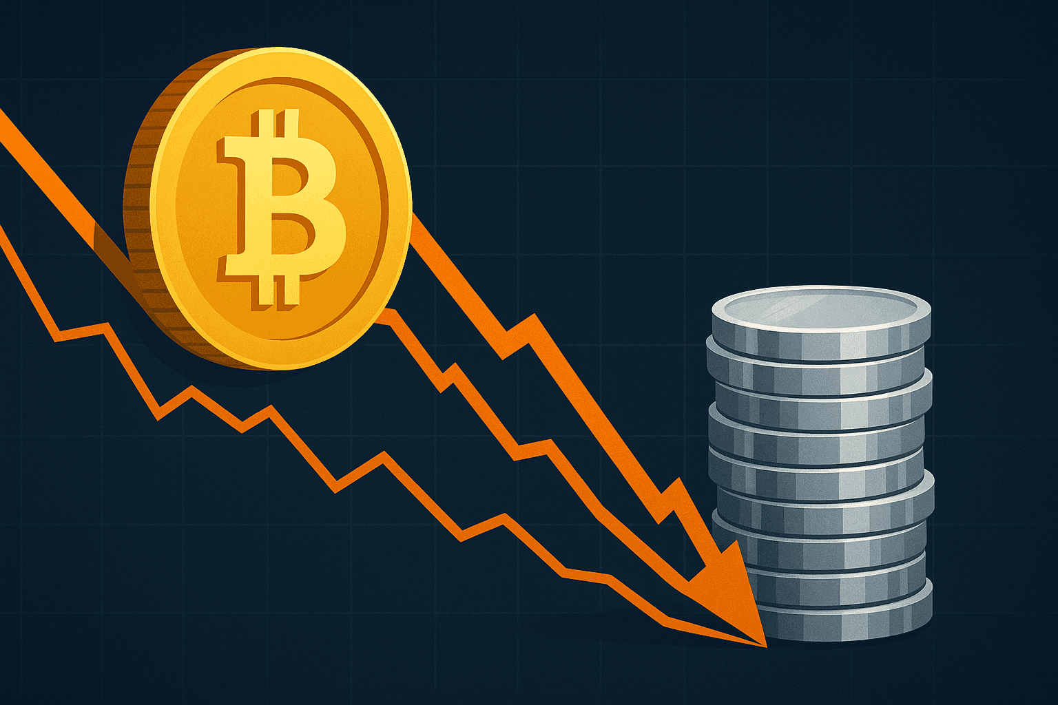 Bitcoin-to-Silver Ratio Falls to Lowest Level Since October 2023