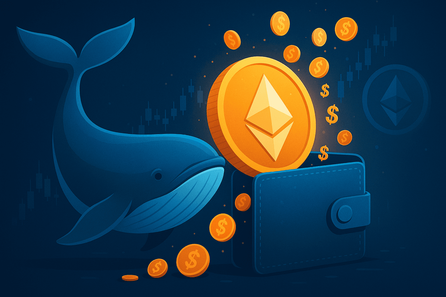 Whale Withdraws Over 30,000 ETH from Kraken, Worth $90 Million