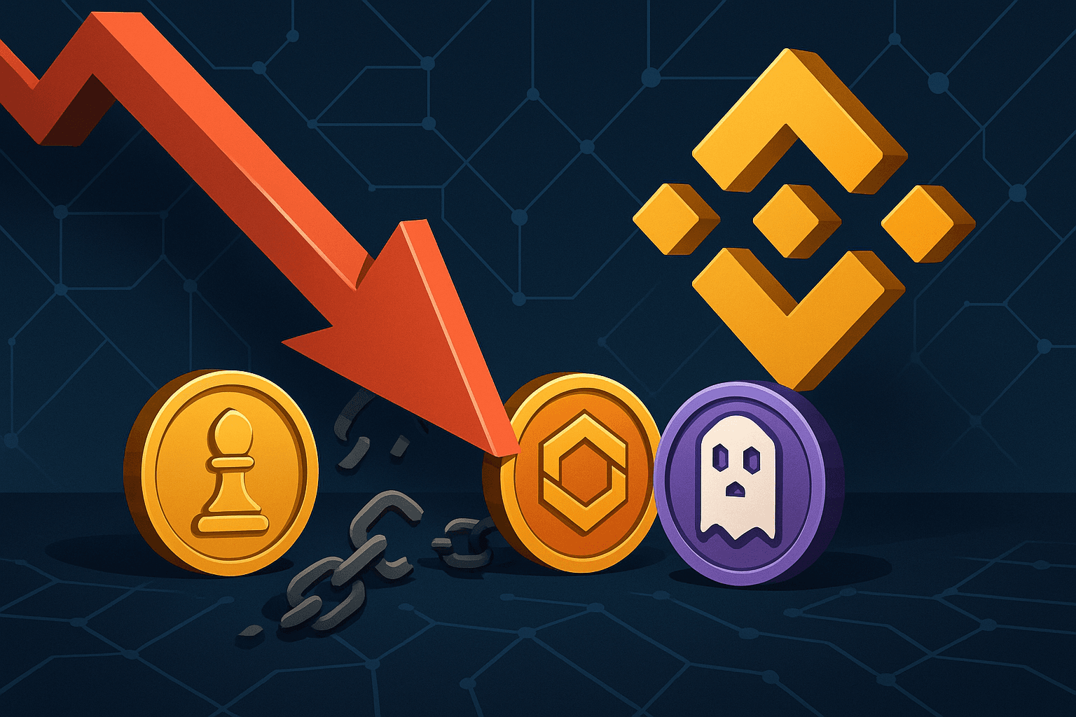 バイナンス、CHESS、DF、GHSTトークンのネットワークサポートを終了