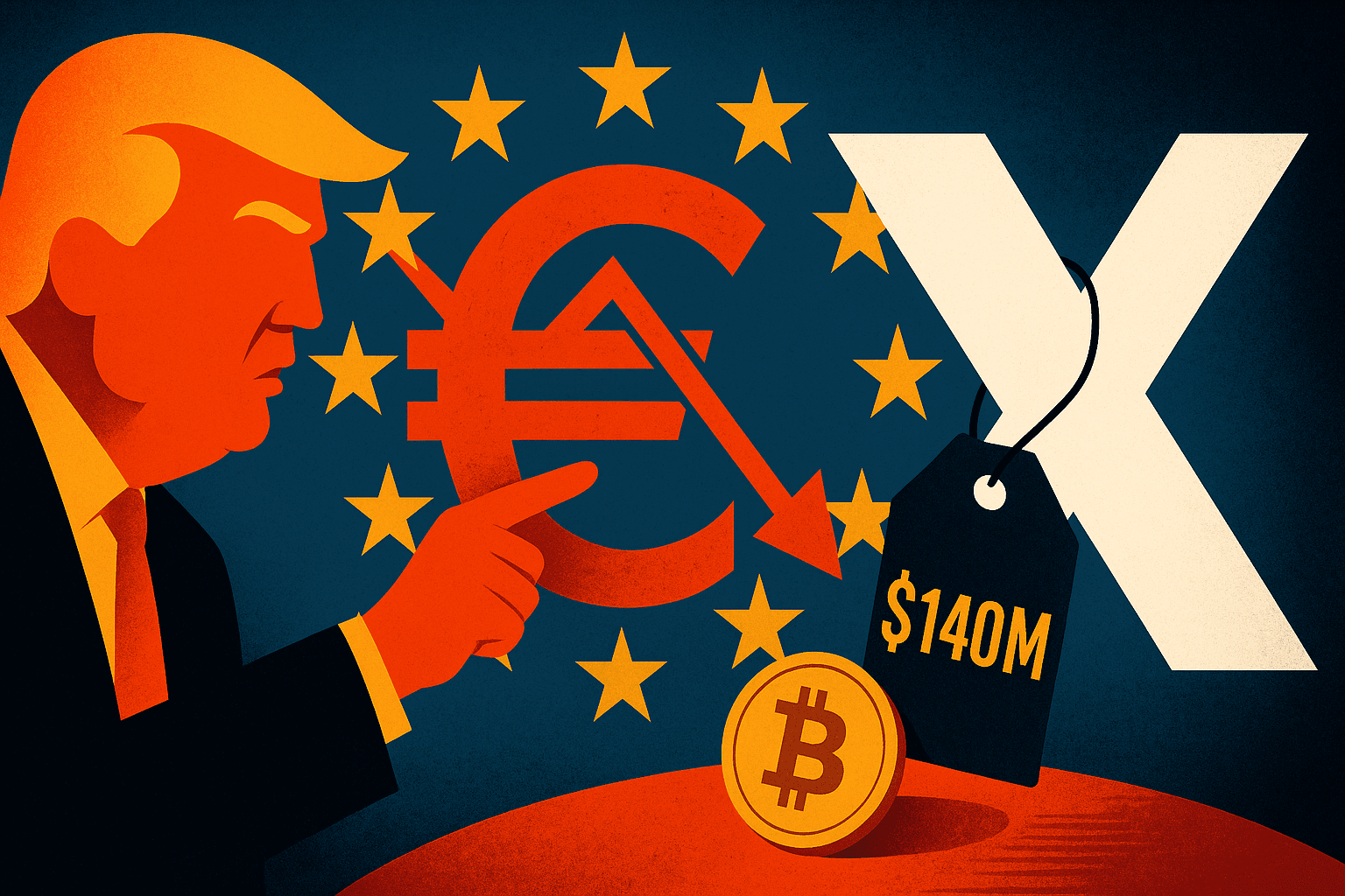 President Trump Criticizes Europe Over $140 Million Fine on X