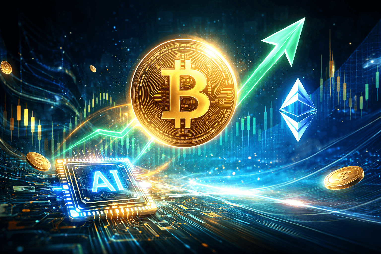 AI Crypto Sector Leads Gains as Bitcoin Tops $93K