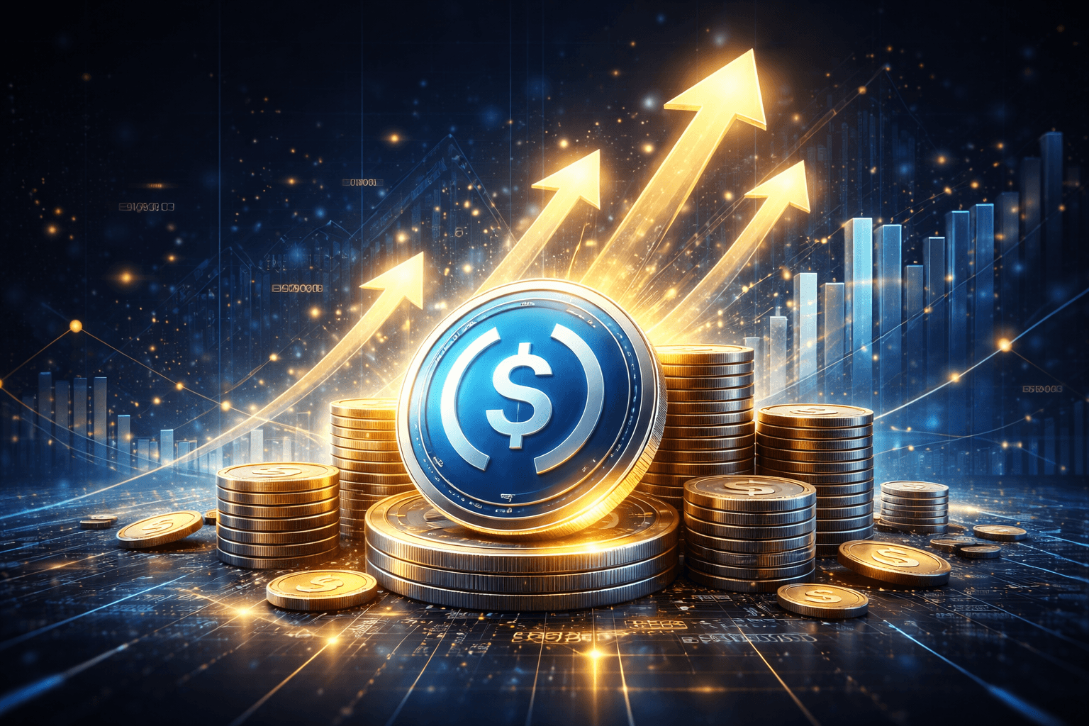 Circle Cuts USDC Circulation by $1.1 Billion; Total Supply at 75.9 Billion