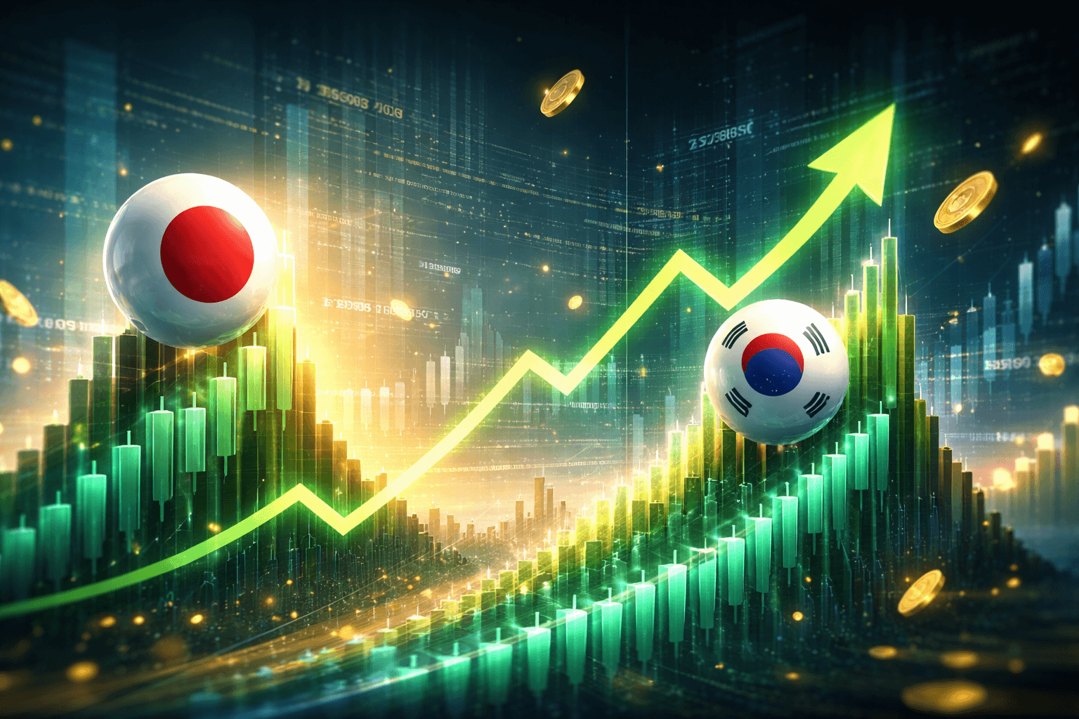 Nikkei 225 and KOSPI Decline on January 8 Closing