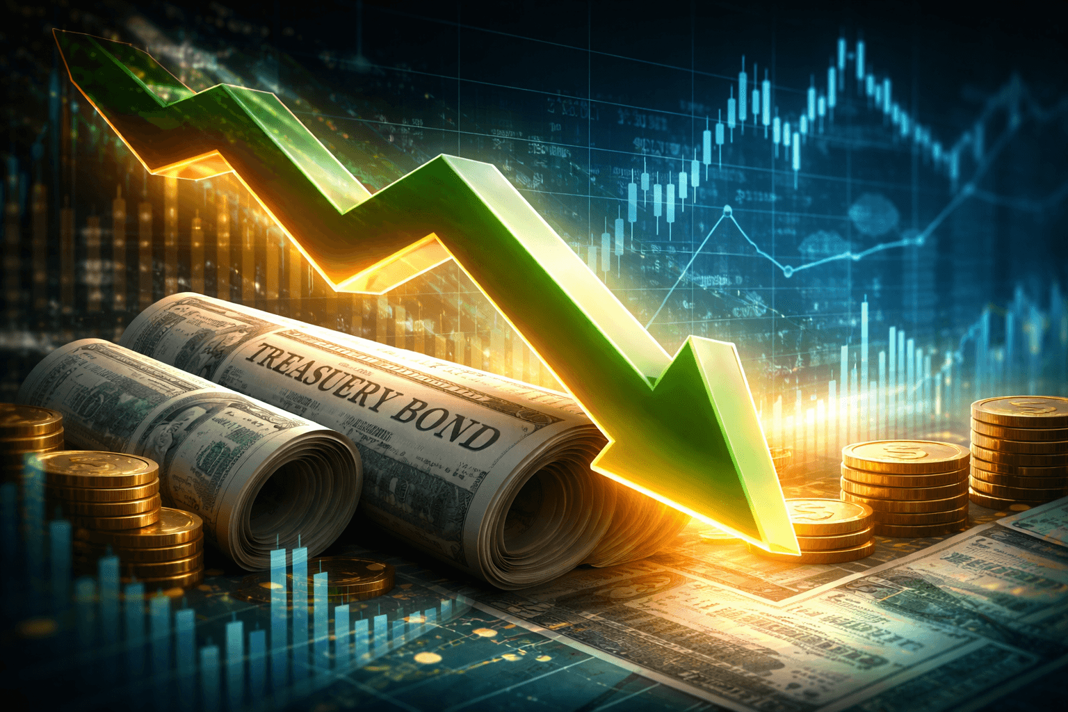 Treasury Yields Fall Ahead of Key U.S. Economic Data Releases