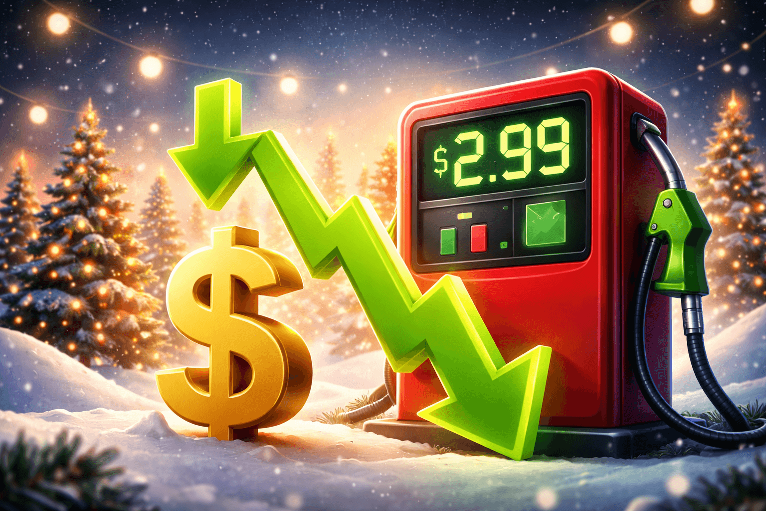 U.S. Gas Prices Fall Below $3 to Four-Year Low Ahead of Christmas