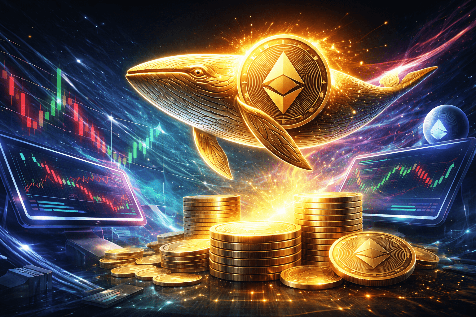 ETH Whale's Leveraged Positions Turn Profitable as ETH Hits $3,200