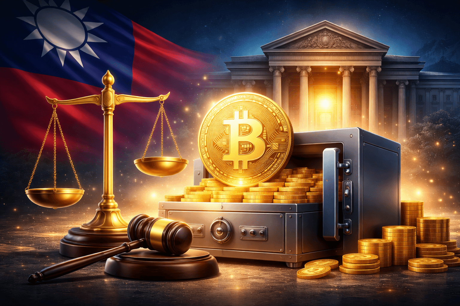 Taiwan’s Ministry of Justice (government legal agency) Holds 210.45 BTC From Judicial Seizures