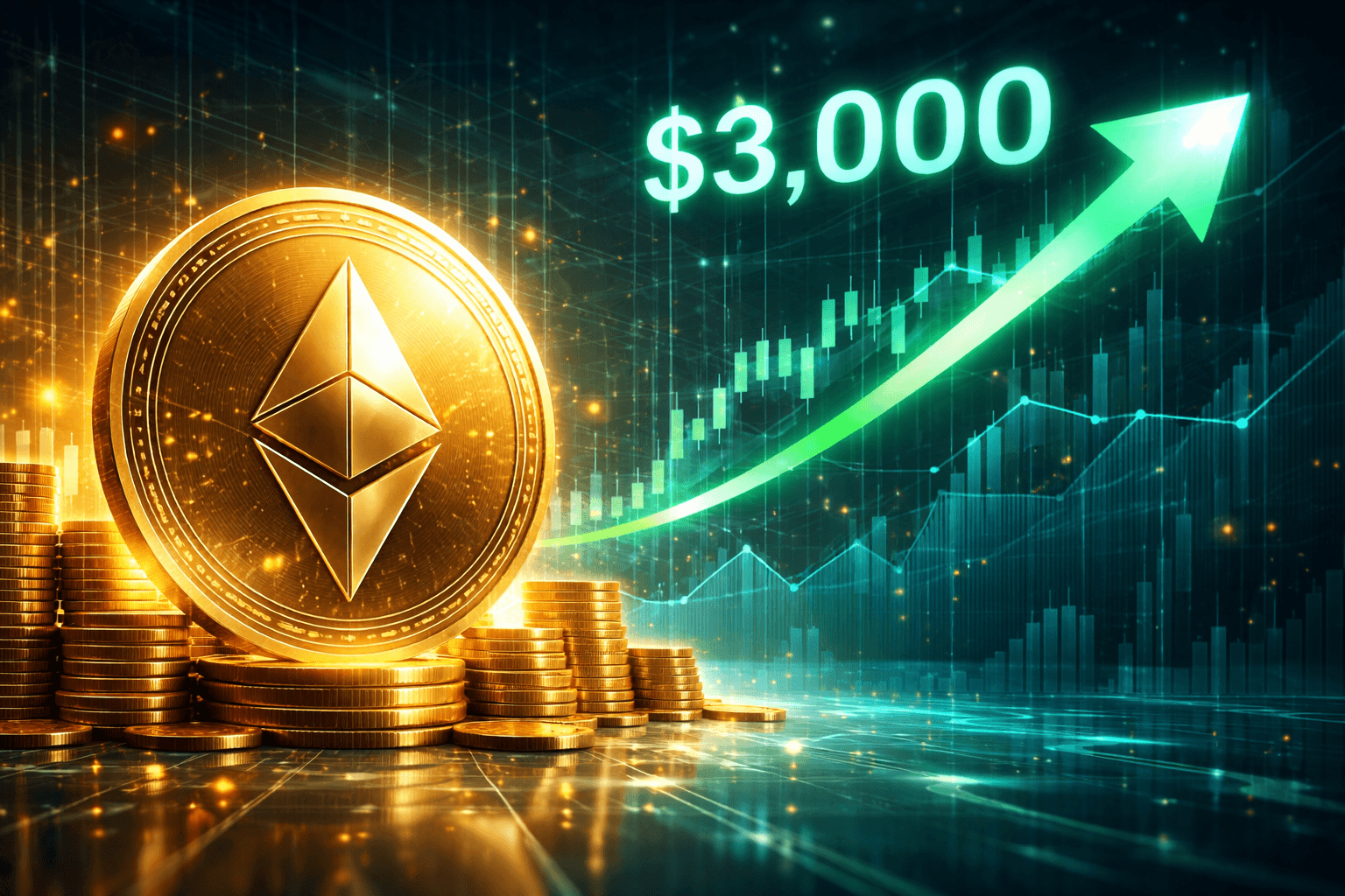 Ethereum Rises Above $3,200 with Daily Gain