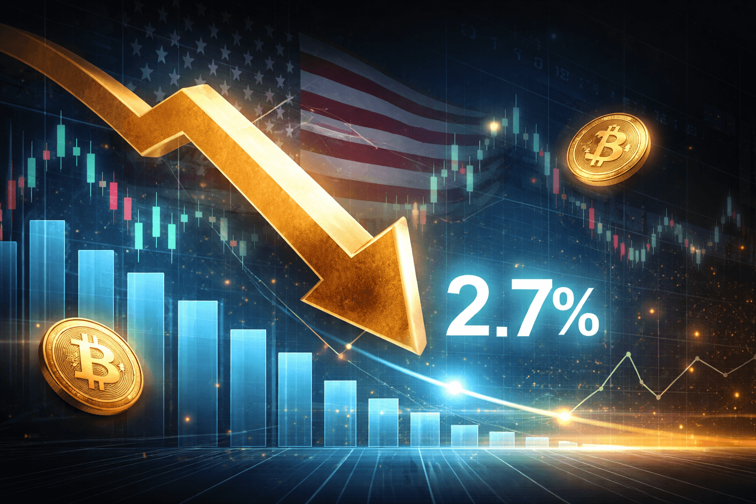 US Inflation Declines to 2.7%, Below Forecasted 3.1%