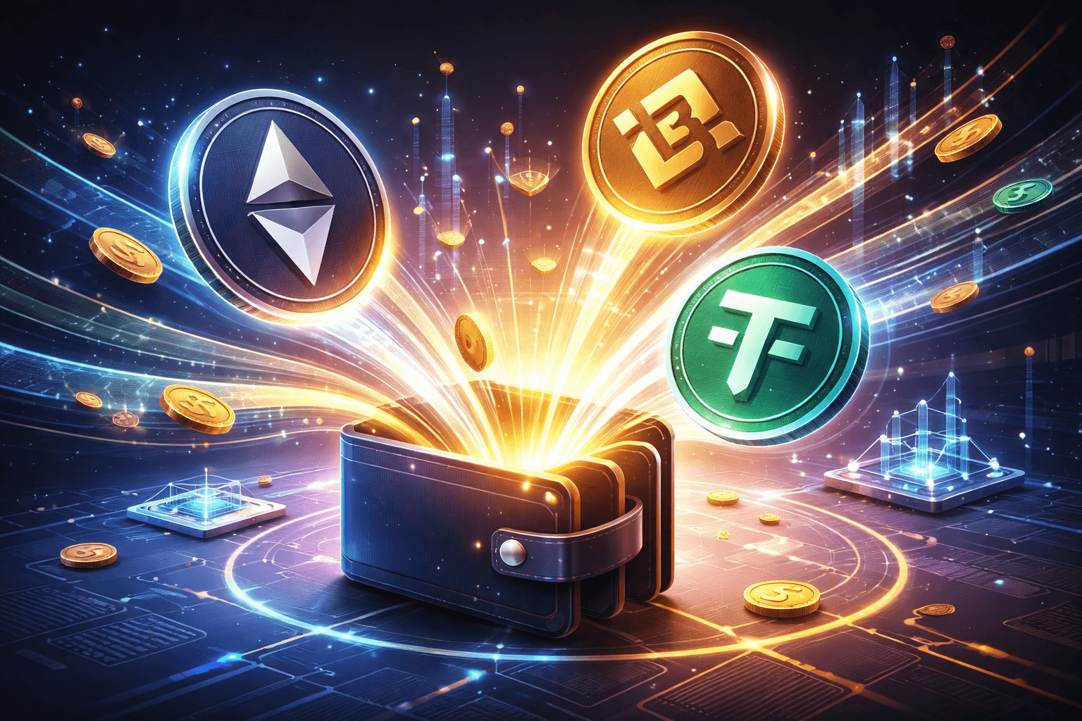 New Crypto Wallet Withdraws Over $12 Million in ETH, BNB, and USDT