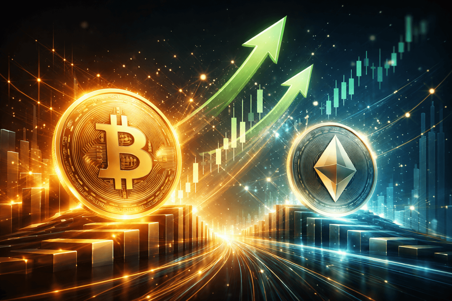 Bitcoin Surges Past $94,000 as Ethereum Hits $3,300