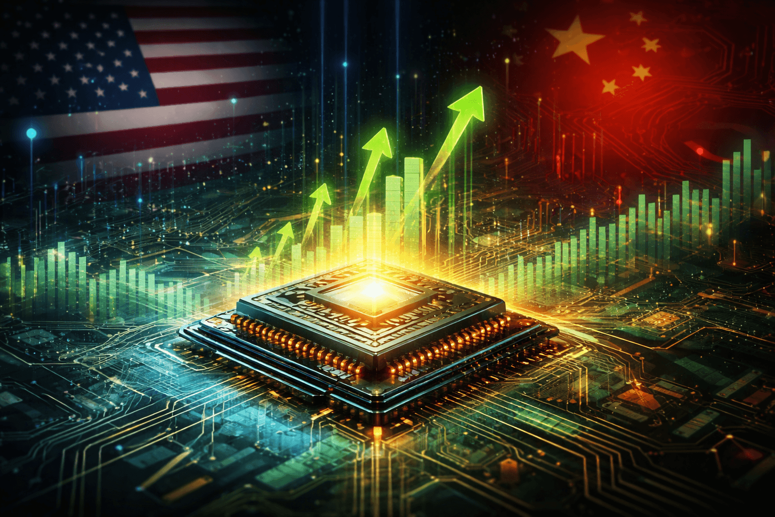 Nvidia Shares Rise Amid U.S. Review of AI Chip Exports to China