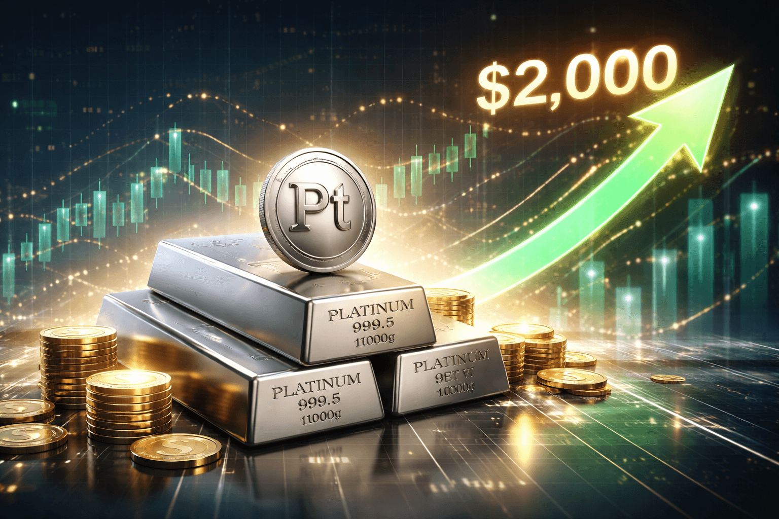 Spot Platinum Price Exceeds $2,000 Per Ounce for First Time Since 2008
