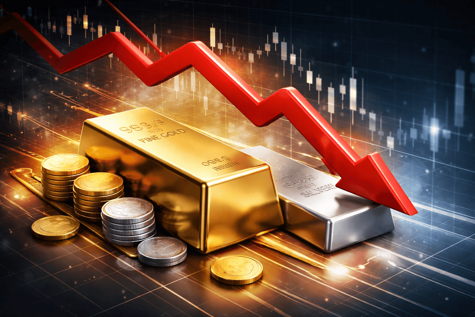 Gold and Silver Prices Experience Setback Amid Recent Gains
