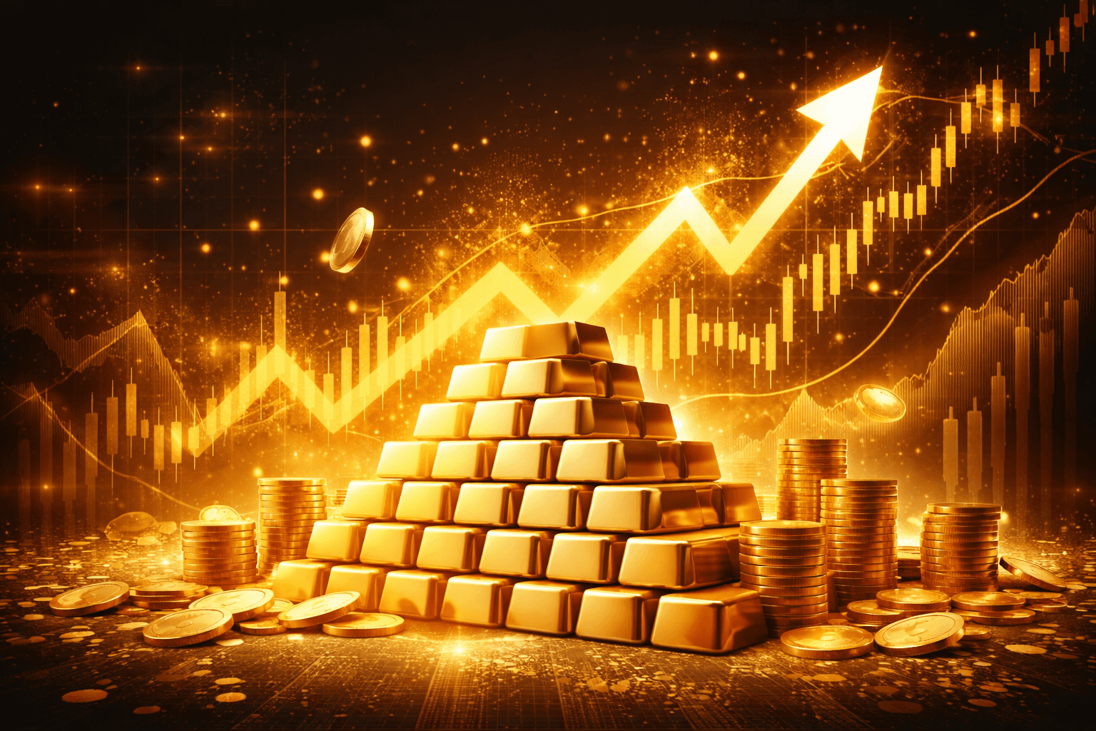 Gold Price Hits New Record High at $4494