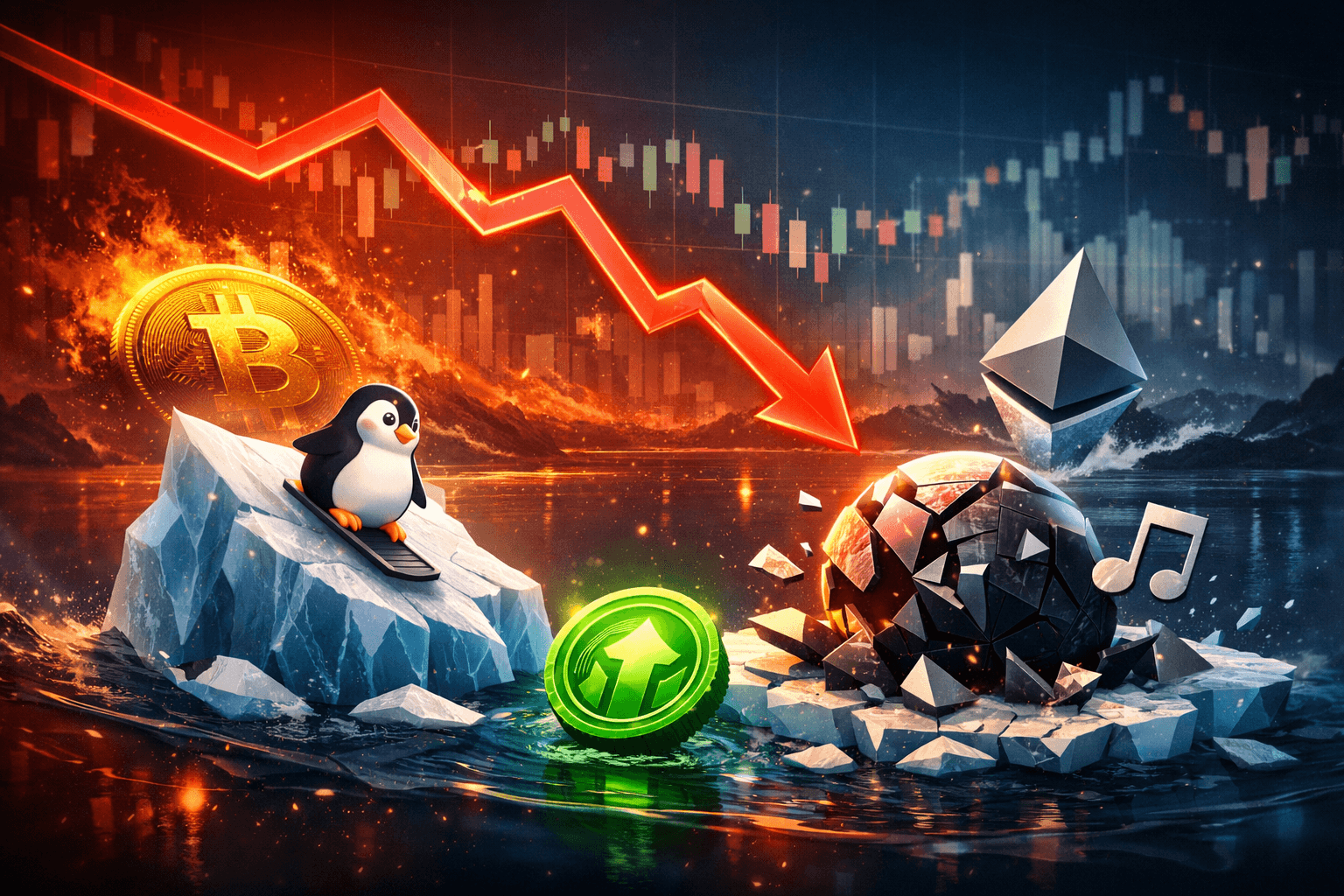 NFT Sector Falls 5.33% as Pudgy Penguins and Audiera Lead Declines