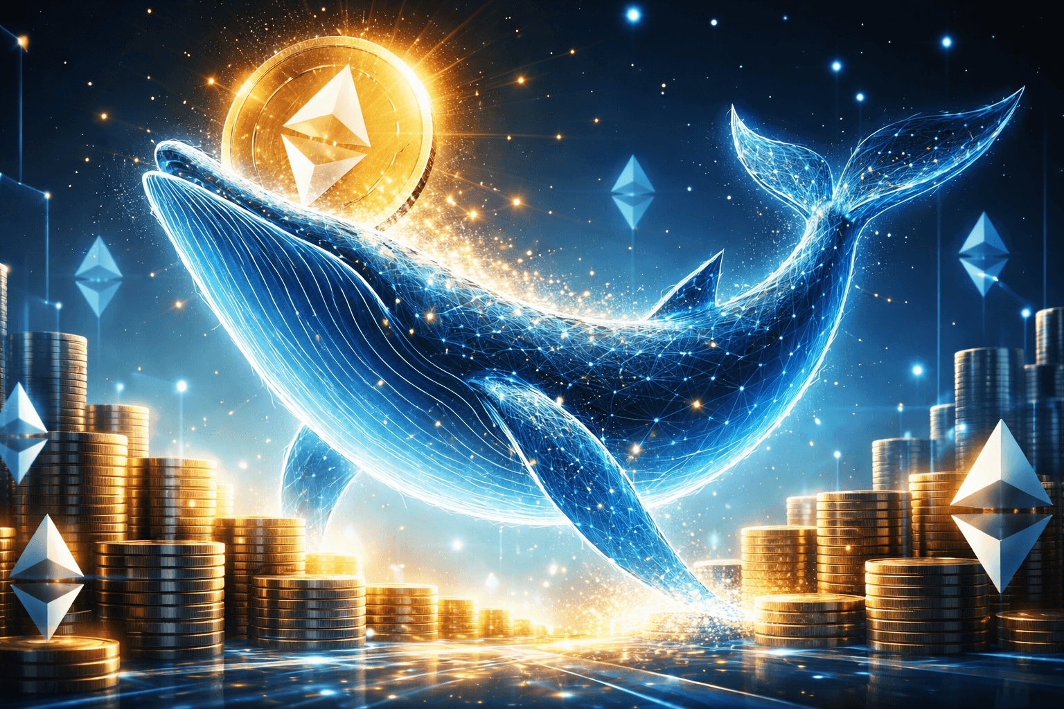 Ethereum Whale Acquires 220,000 ETH Worth $660 Million