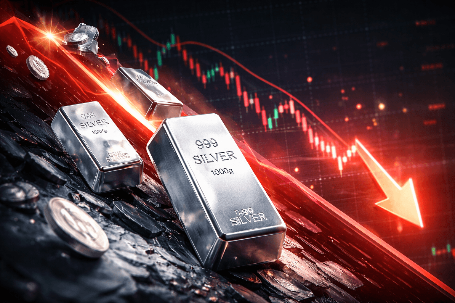 Spot Silver Drops Over 3% on Jan. 8, 2025 Amid Ongoing Volatility