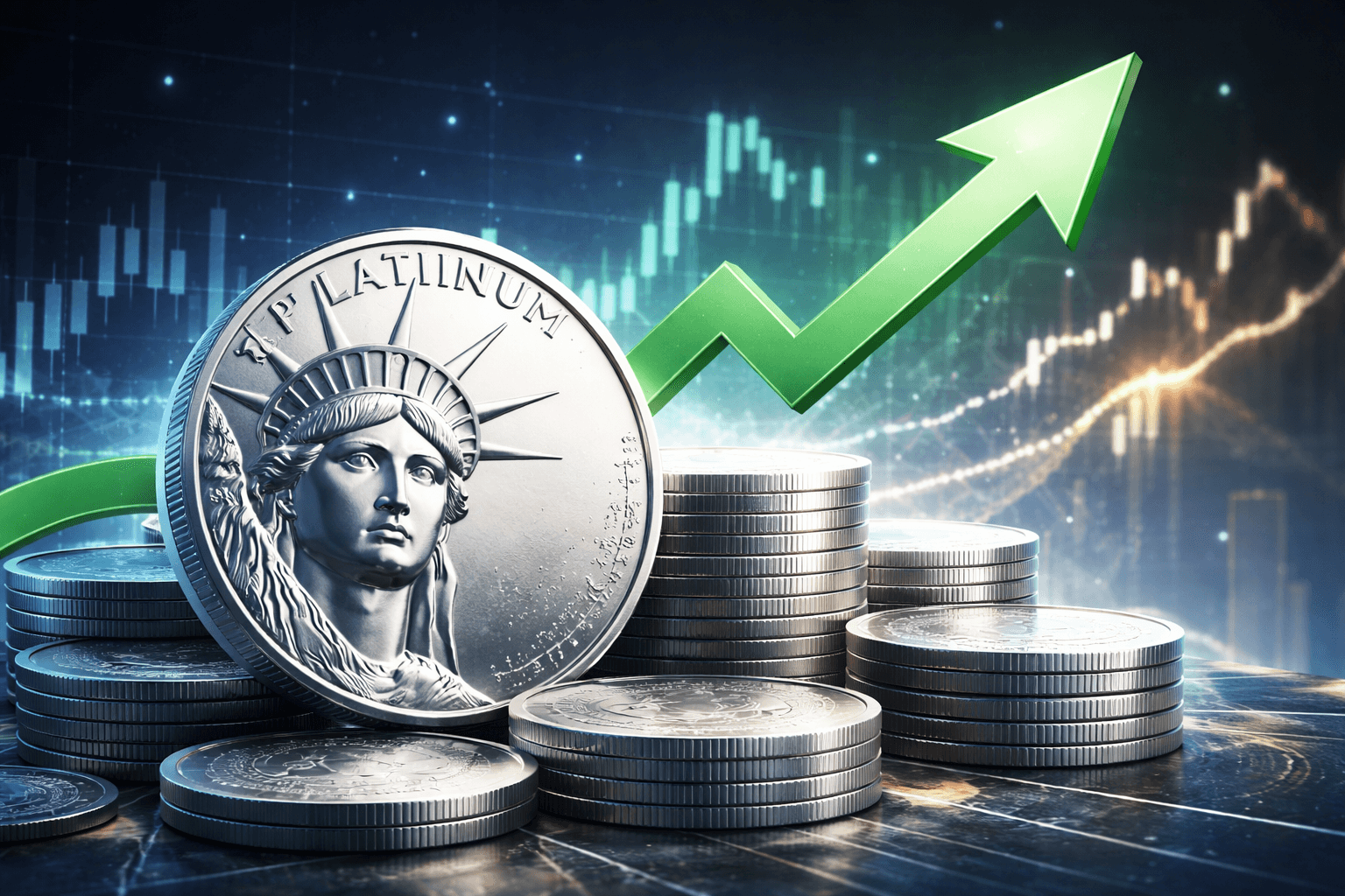 U.S. Mint Sells Platinum Coins Below Market Price Amid Price Surge