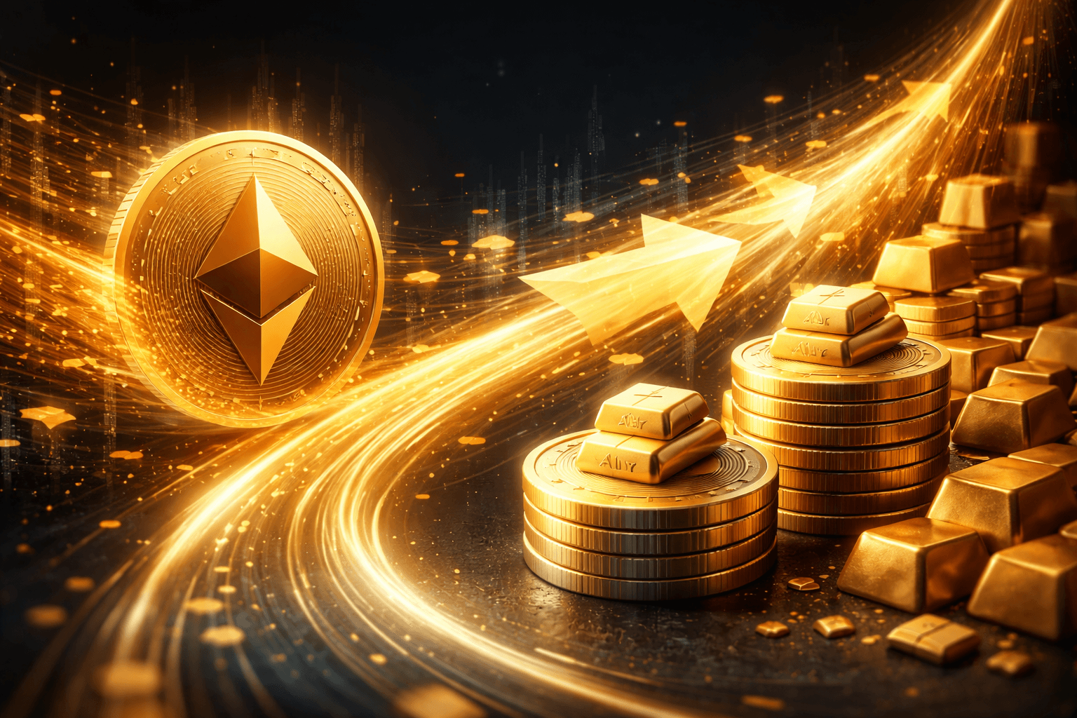 Crypto Whale Shifts $9.95 Million from Ethereum to Gold-Backed Tokens