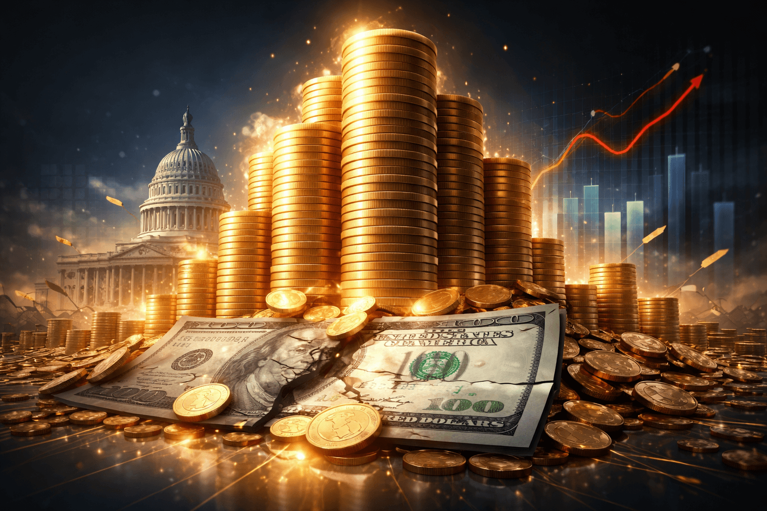 US National Debt Hits Record $38.5 Trillion