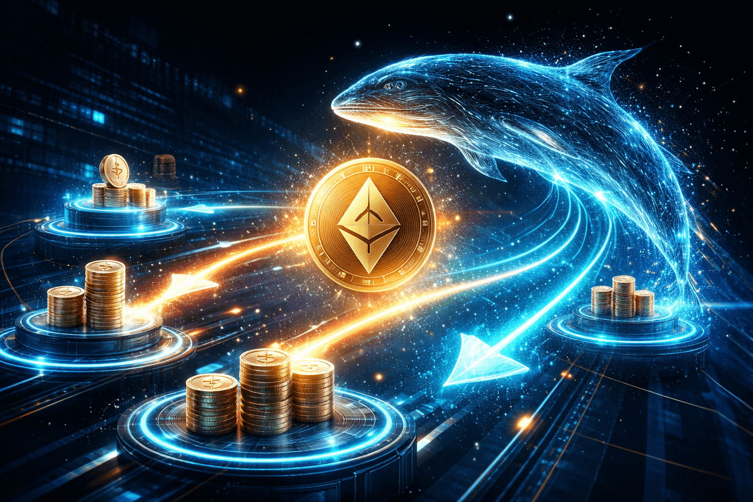 Whale Moves 20,000 ETH Worth $62.3 Million from Major Exchanges