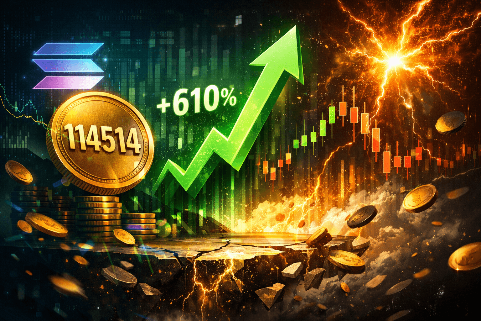 Solana Meme Coin 114514 Plunges 71% as Market Cap Drops to $4.37 Million