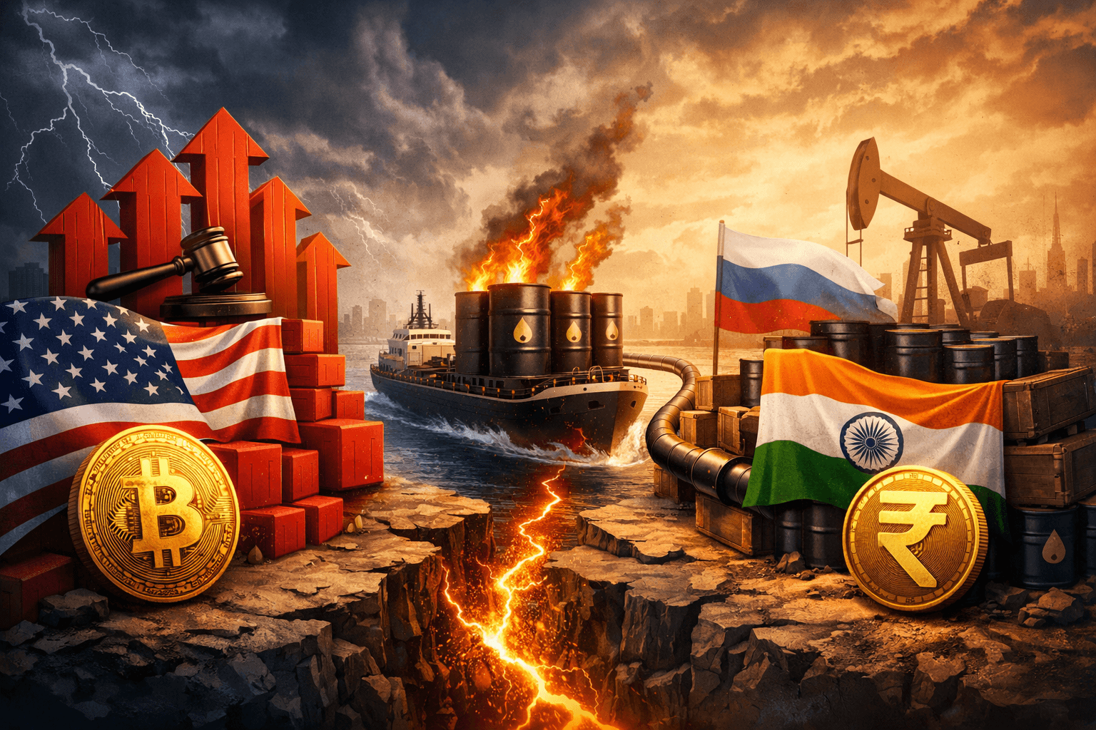 President Trump Warns of Higher Tariffs on India Over Russian Oil Imports