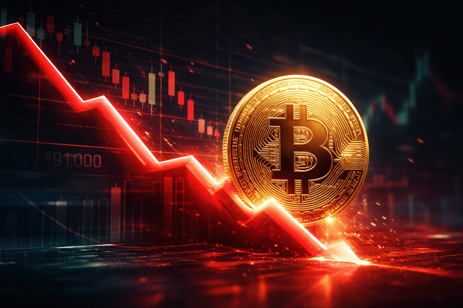 Bitcoin Falls Below $91,000 on OKX Exchange