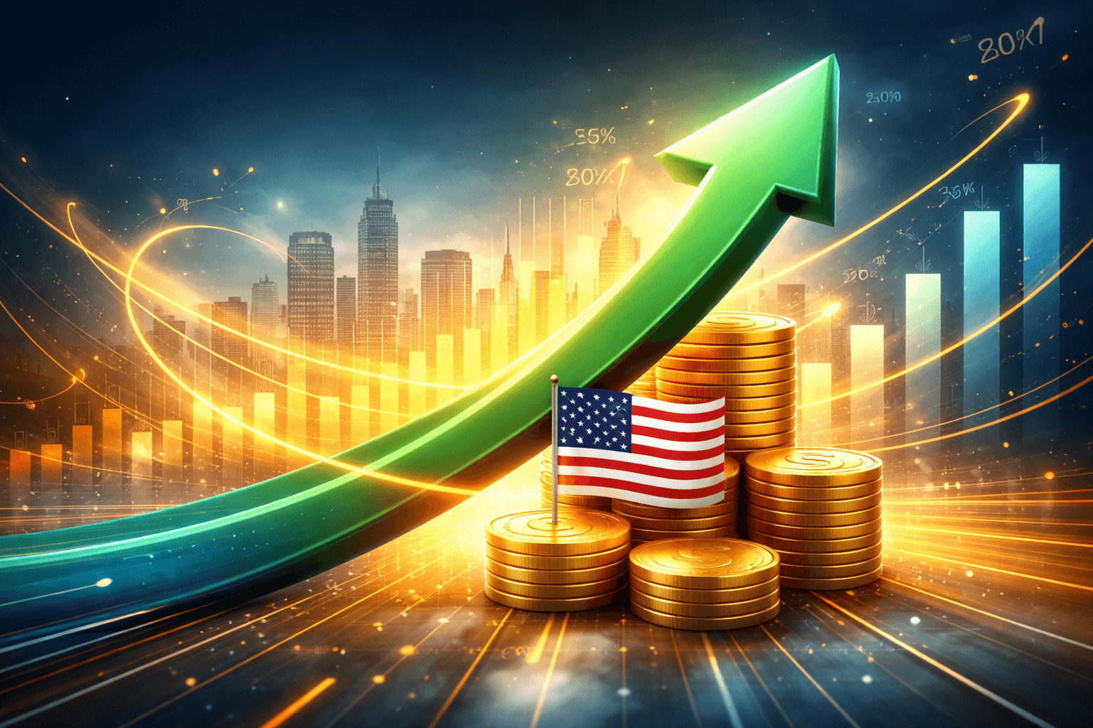 Fitch Raises U.S. GDP Growth Forecast for 2025 and 2026